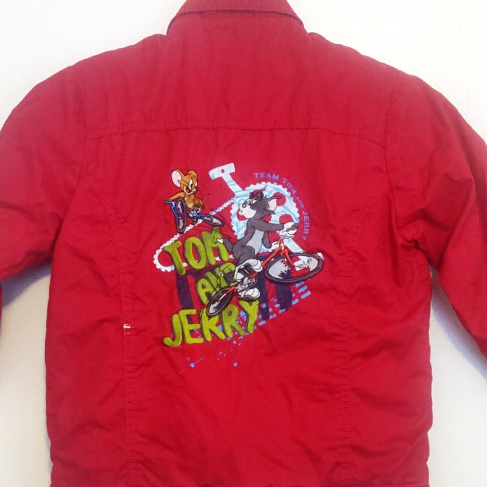 Tom and Jerry Kids Red Jacket Reversible